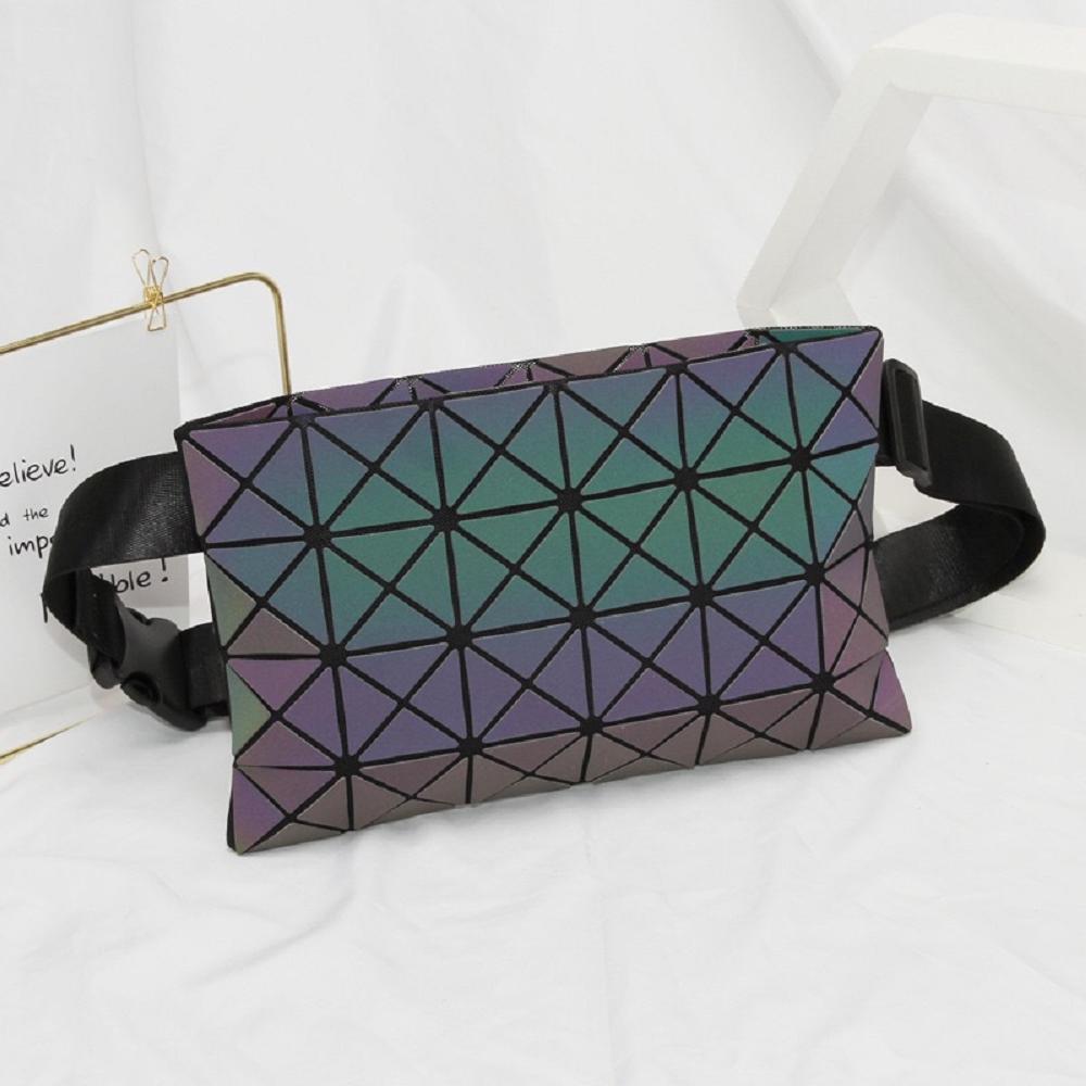 Luminous colorful fanny bag