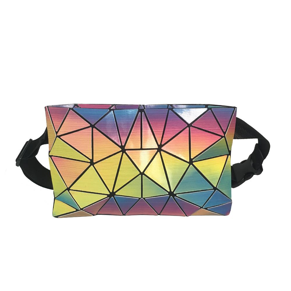 Luminous colorful fanny bag