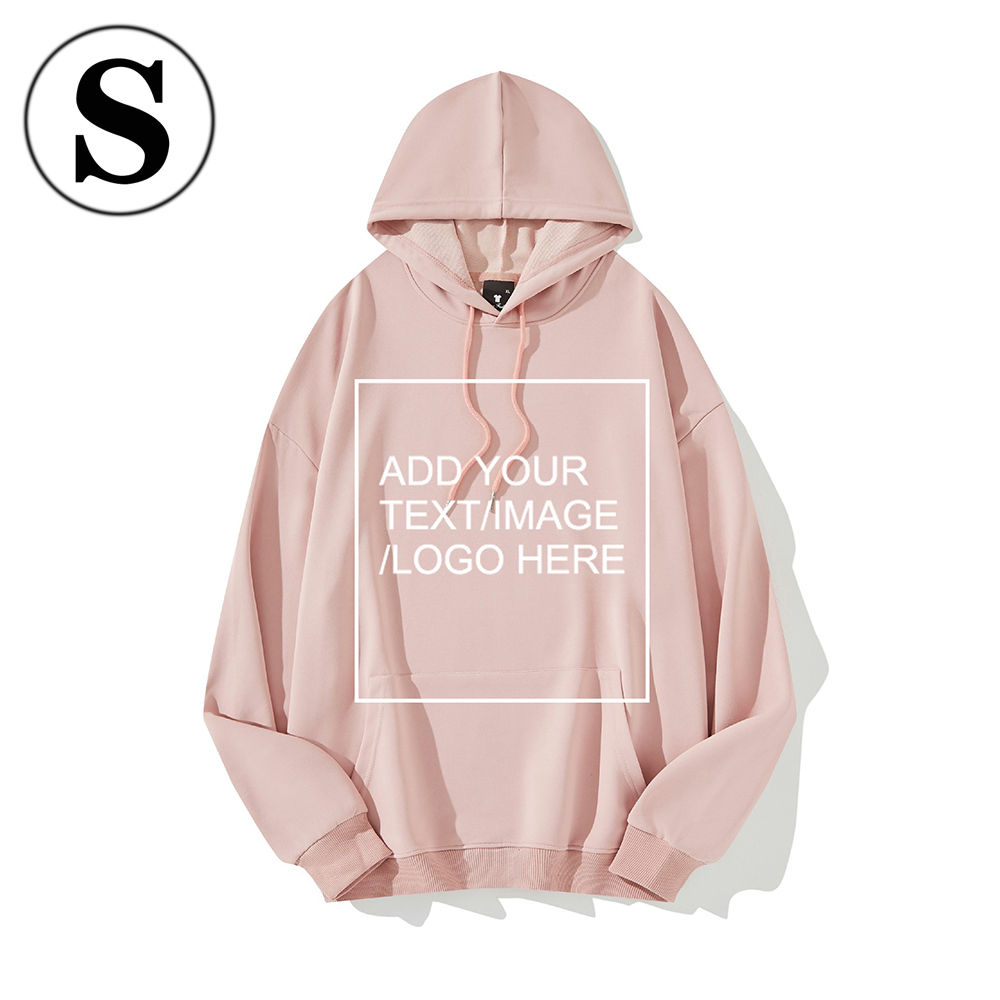 SIZE:S Custom Hoodies for Men/ Women Picture Photo Logo Name Design Your Own Personalized Sweatshirts