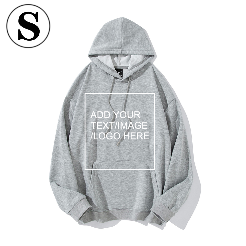 SIZE:S Custom Hoodies for Men/ Women Picture Photo Logo Name Design Your Own Personalized Sweatshirts