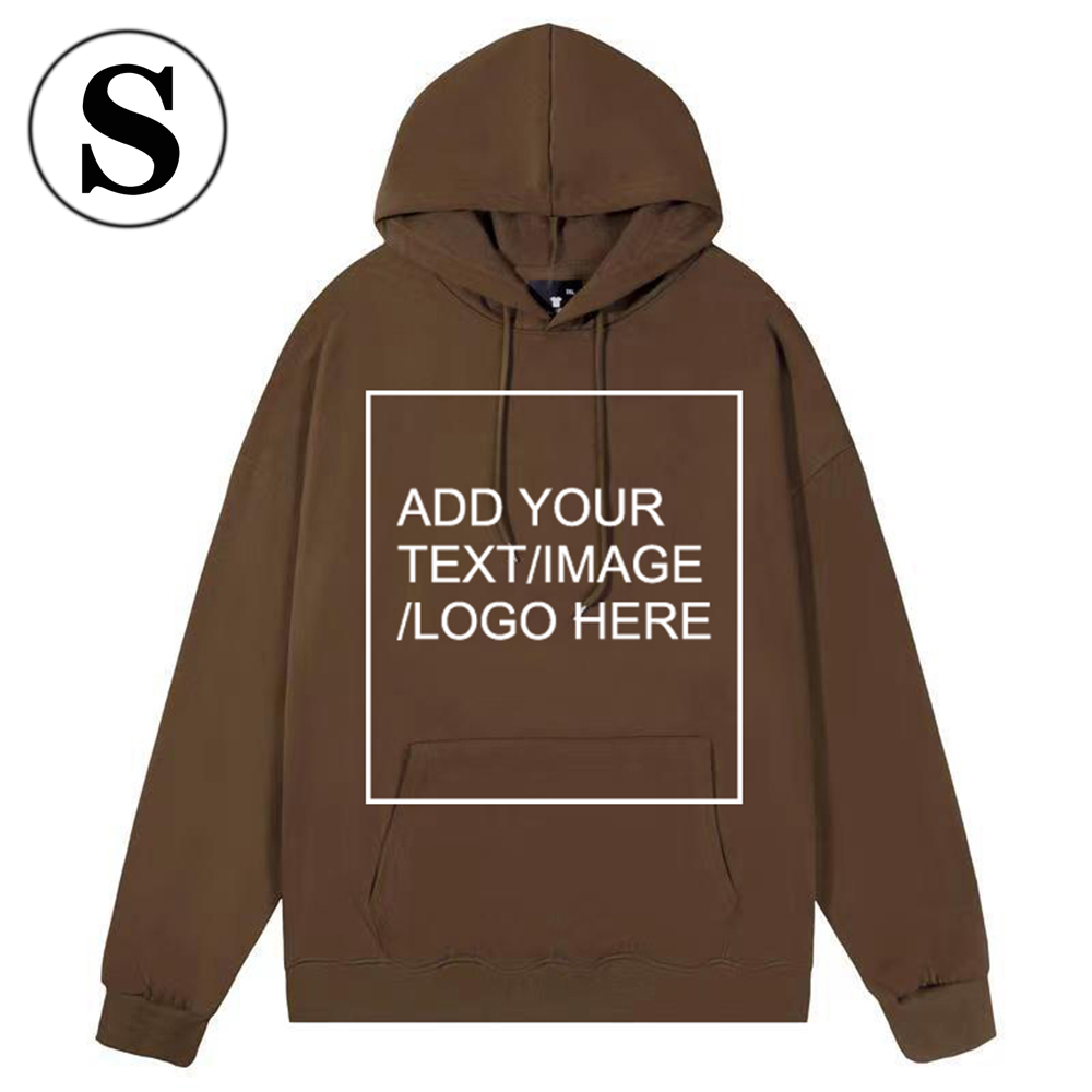 SIZE:S Custom Hoodies for Men/ Women Picture Photo Logo Name Design Your Own Personalized Sweatshirts