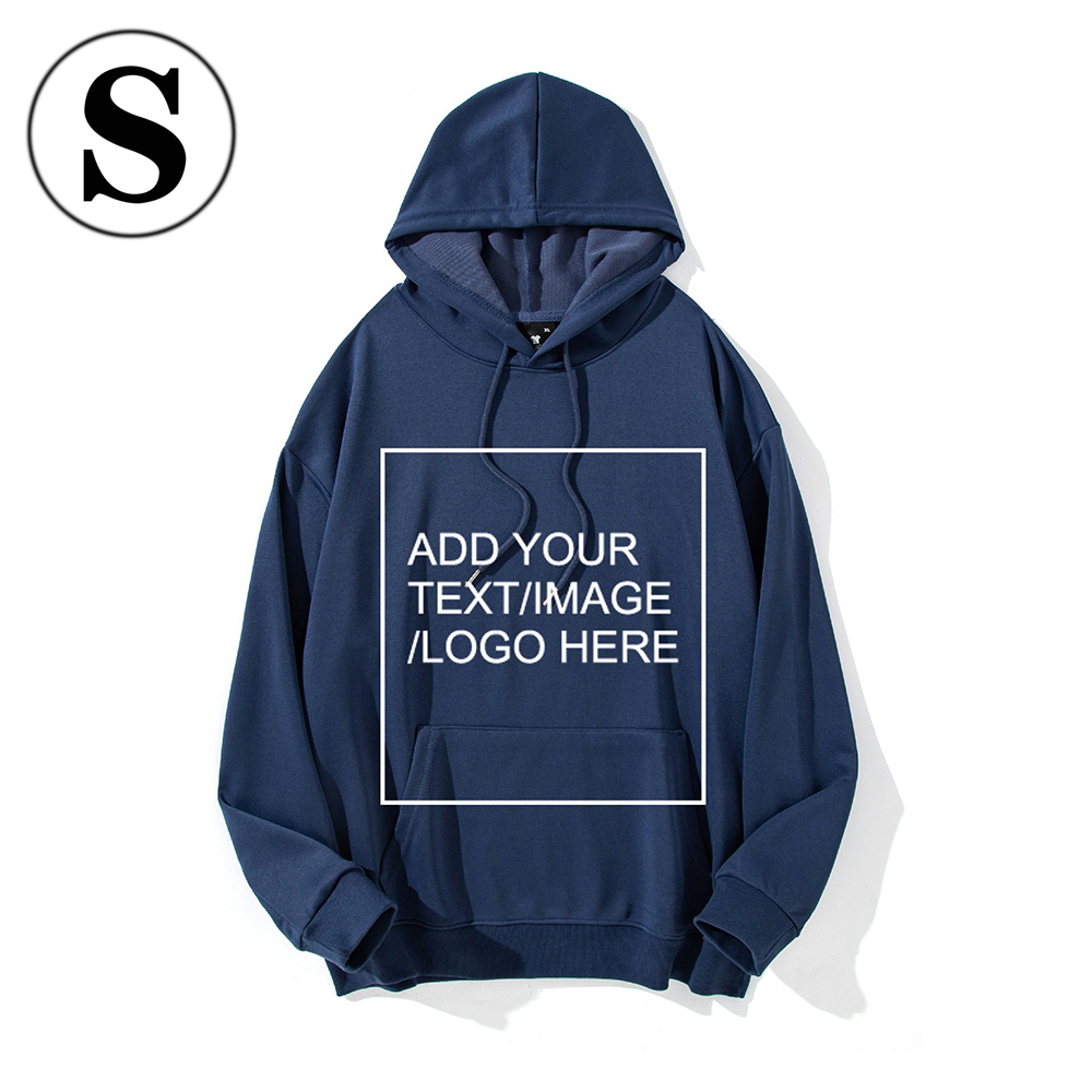 SIZE:S Custom Hoodies for Men/ Women Picture Photo Logo Name Design Your Own Personalized Sweatshirts