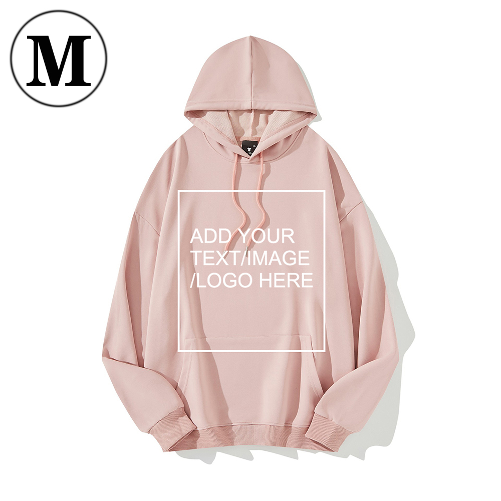 SIZE:M Custom Hoodies for Men/ Women Picture Photo Logo Name Design Your Own Personalized Sweatshirts