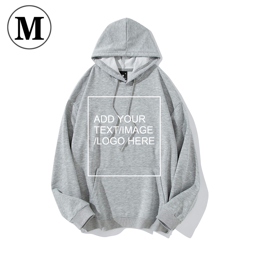 SIZE:M Custom Hoodies for Men/ Women Picture Photo Logo Name Design Your Own Personalized Sweatshirts