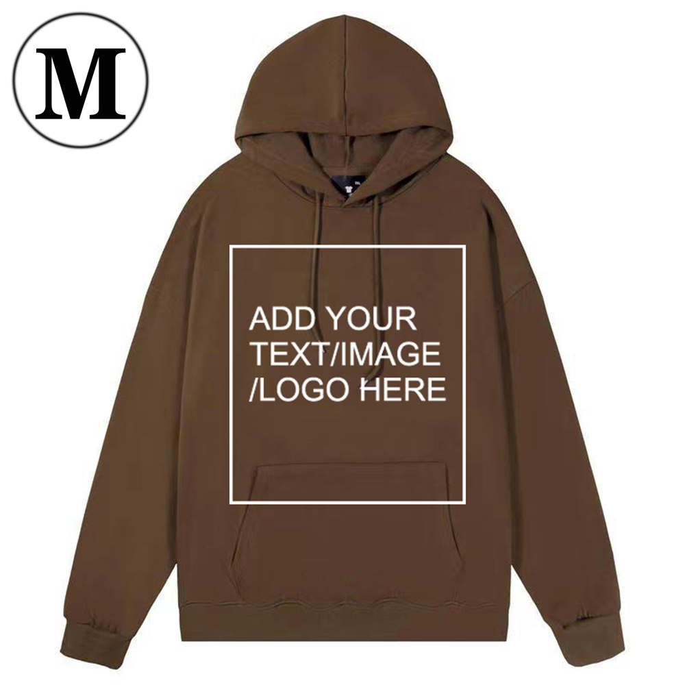 SIZE:M Custom Hoodies for Men/ Women Picture Photo Logo Name Design Your Own Personalized Sweatshirts