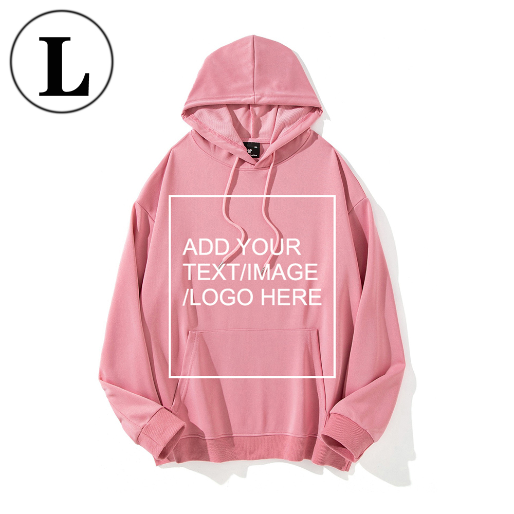 SIZE:L Custom Hoodies for Men/ Women Picture Photo Logo Name Design Your Own Personalized Sweatshirts