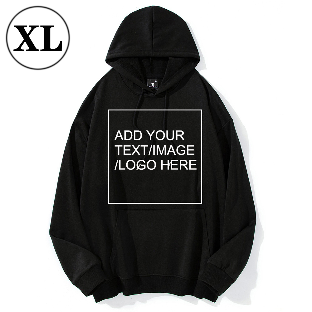 SIZE:XL Custom Hoodies for Men/ Women Picture Photo Logo Name Design Your Own Personalized Sweatshirts
