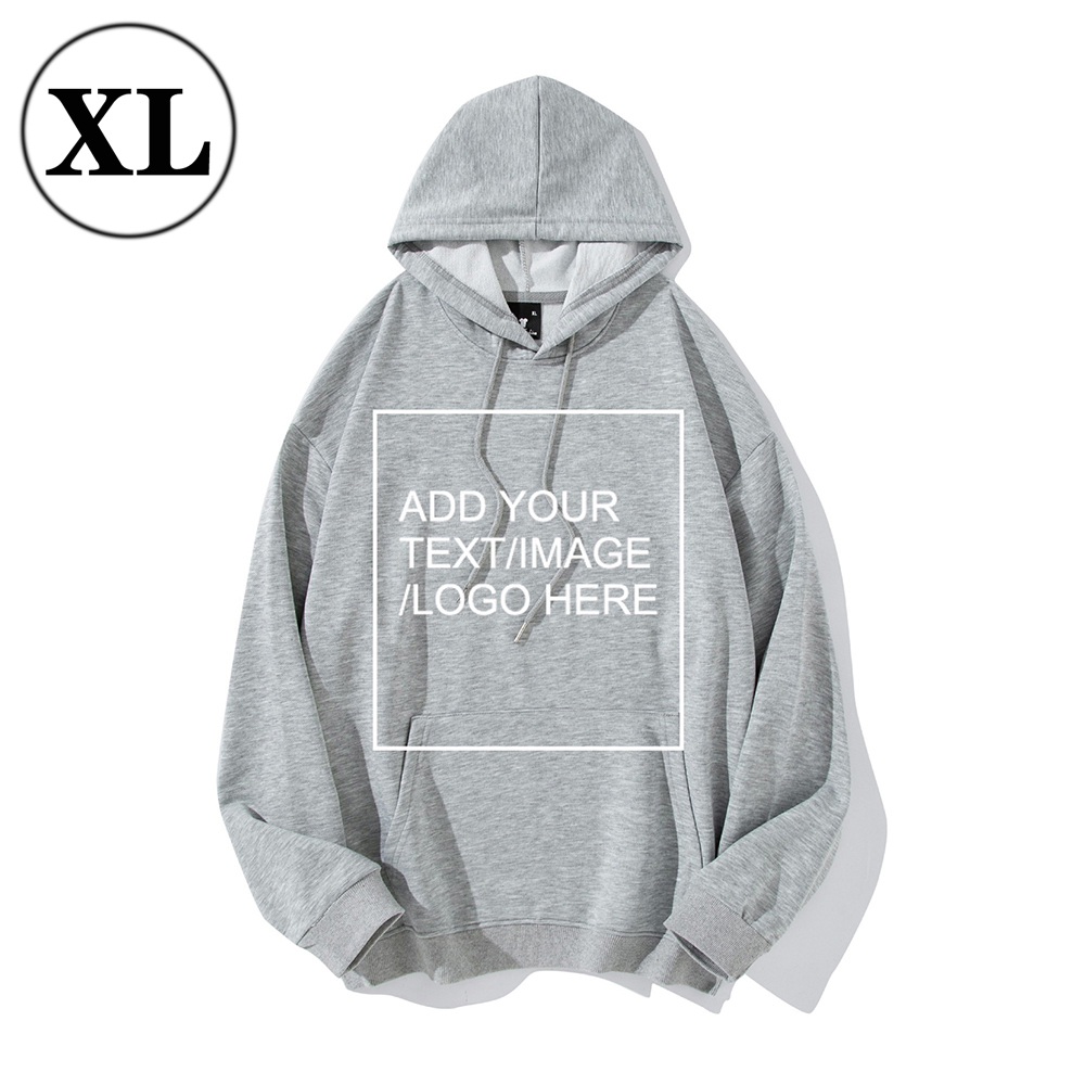 SIZE:XL Custom Hoodies for Men/ Women Picture Photo Logo Name Design Your Own Personalized Sweatshirts