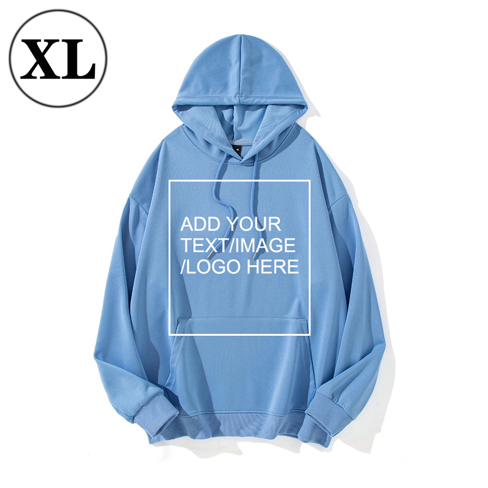 SIZE:XL Custom Hoodies for Men/ Women Picture Photo Logo Name Design Your Own Personalized Sweatshirts