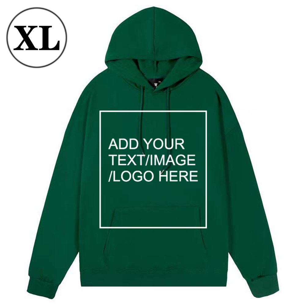 SIZE:XL Custom Hoodies for Men/ Women Picture Photo Logo Name Design Your Own Personalized Sweatshirts