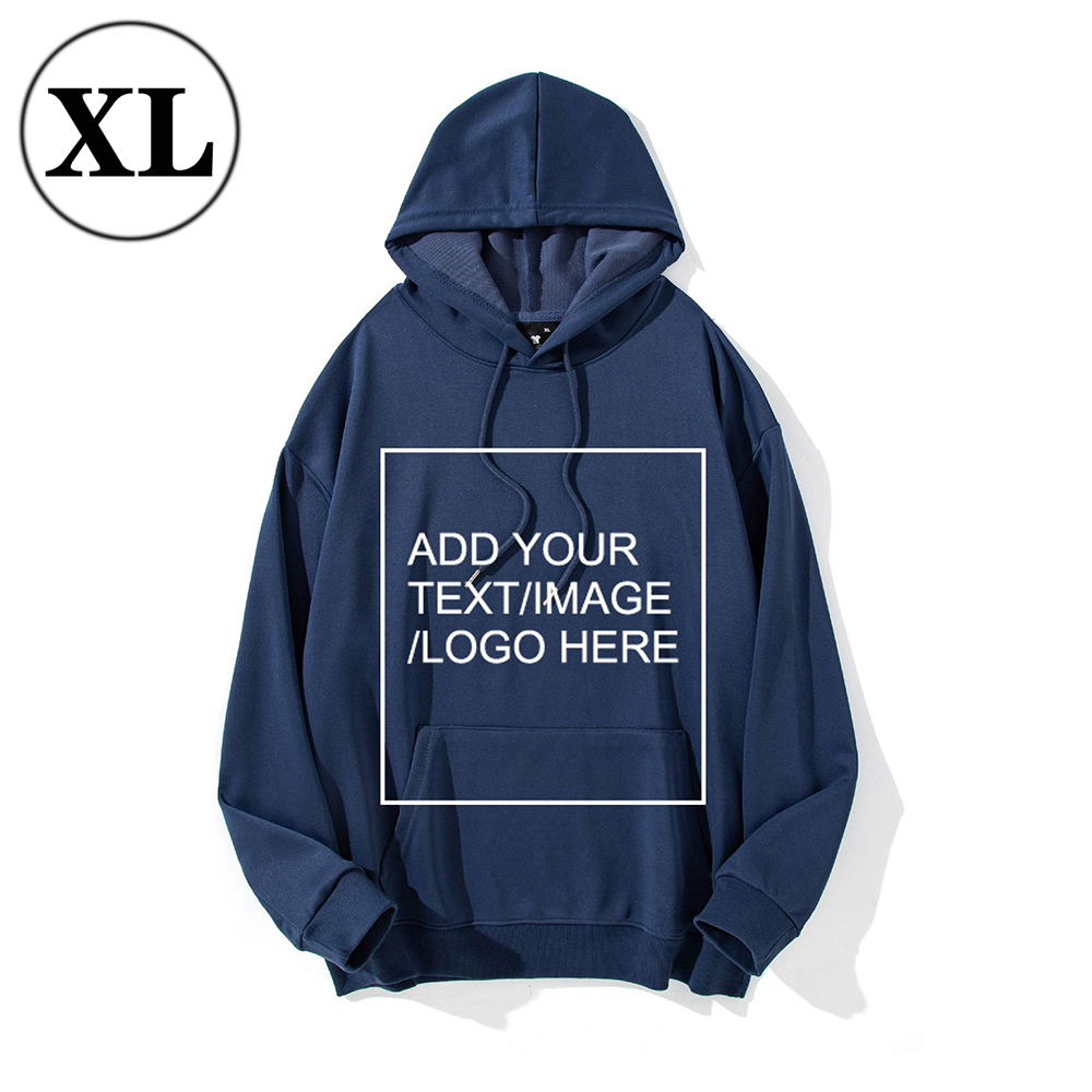 SIZE:XL Custom Hoodies for Men/ Women Picture Photo Logo Name Design Your Own Personalized Sweatshirts