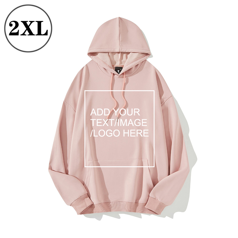 SIZE:2XL Custom Hoodies for Men/ Women Picture Photo Logo Name Design Your Own Personalized Sweatshirts