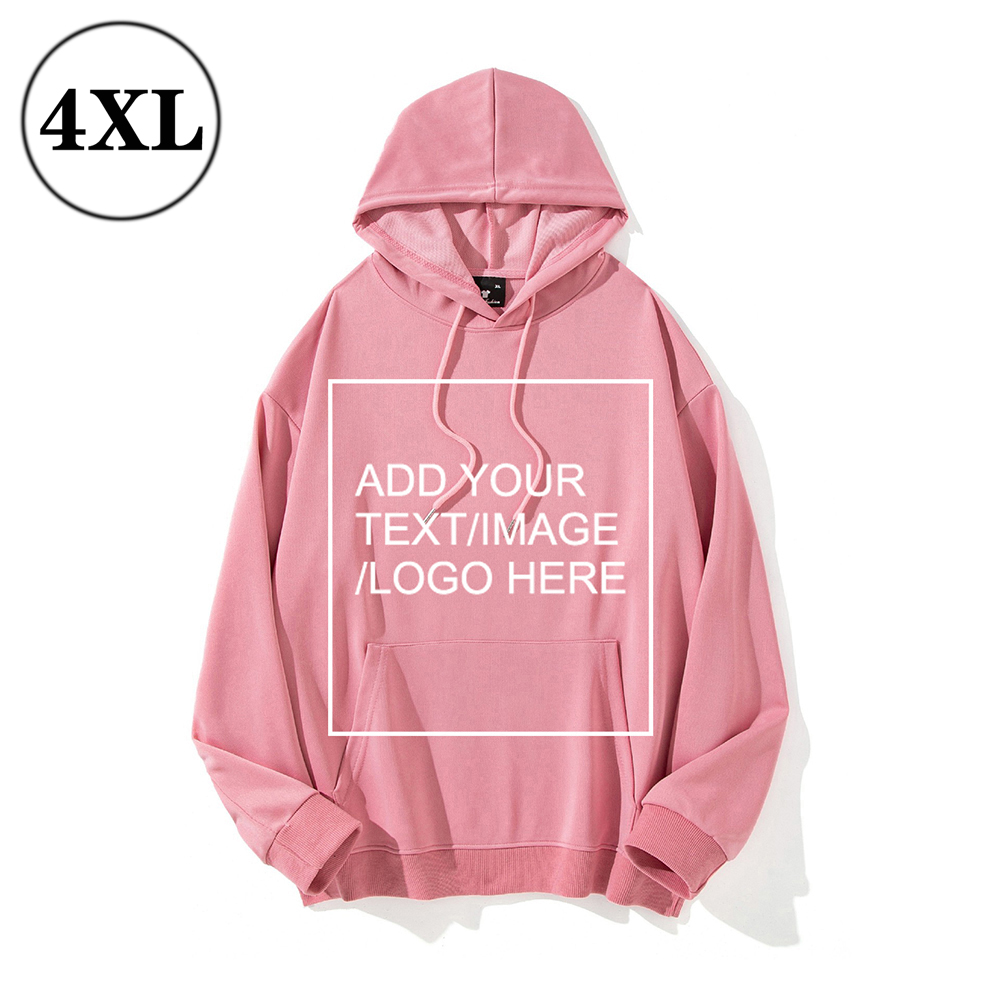 SIZE:4XL Custom Hoodies for Men/ Women Picture Photo Logo Name Design Your Own Personalized Sweatshirts