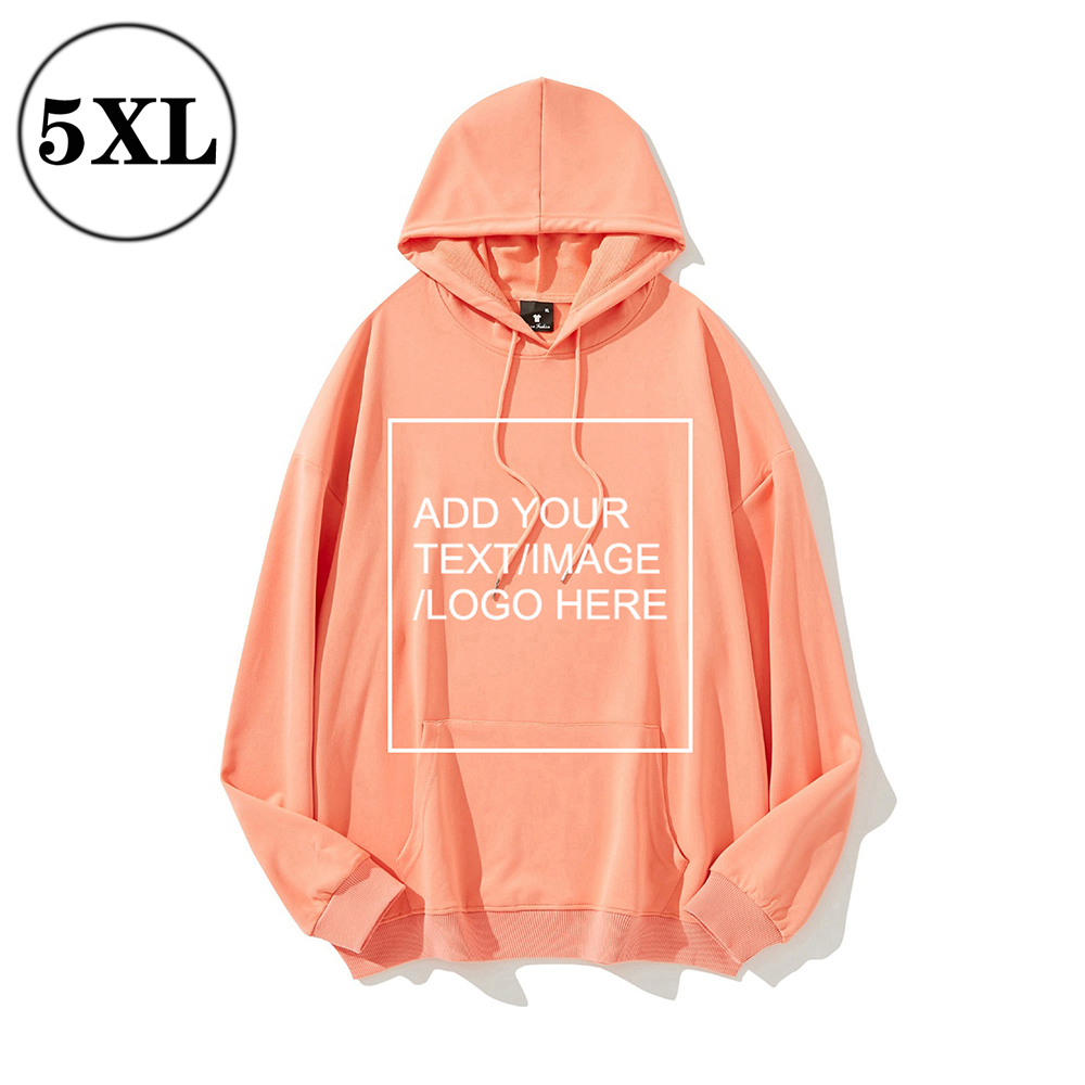 SIZE:5XL Custom Hoodies for Men/ Women Picture Photo Logo Name Design Your Own Personalized Sweatshirts