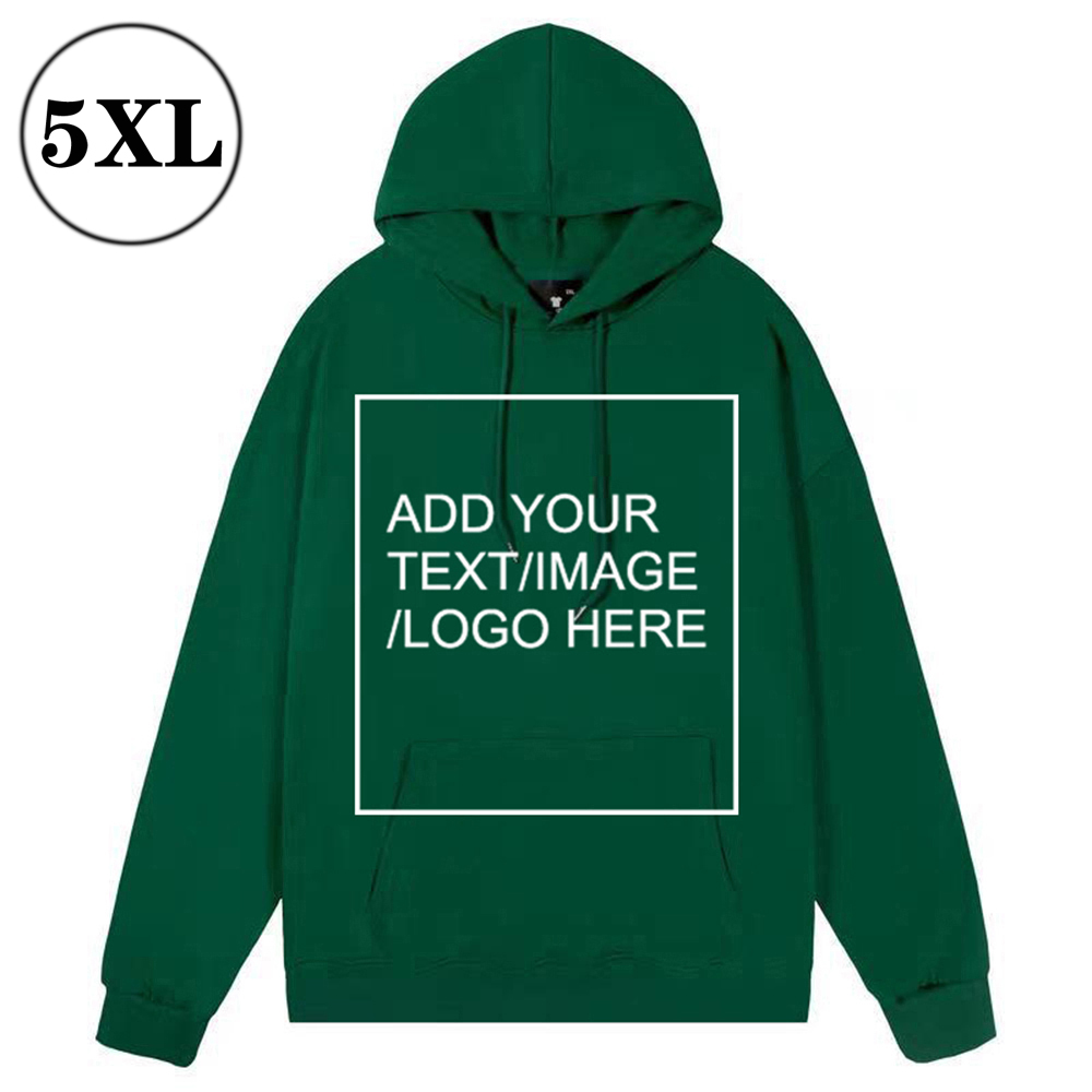 SIZE:5XL Custom Hoodies for Men/ Women Picture Photo Logo Name Design Your Own Personalized Sweatshirts