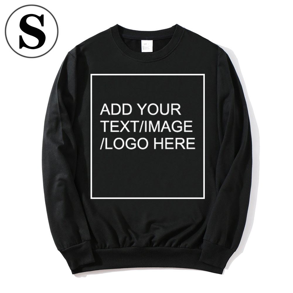 SIZE:S 230G Personalized custom round neck sweatshirt