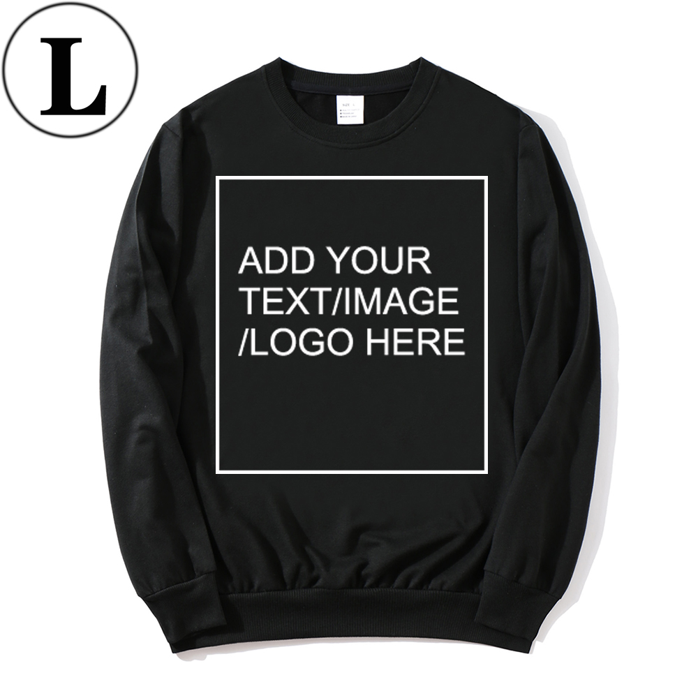 SIZE:L 230G Personalized custom round neck sweatshirt