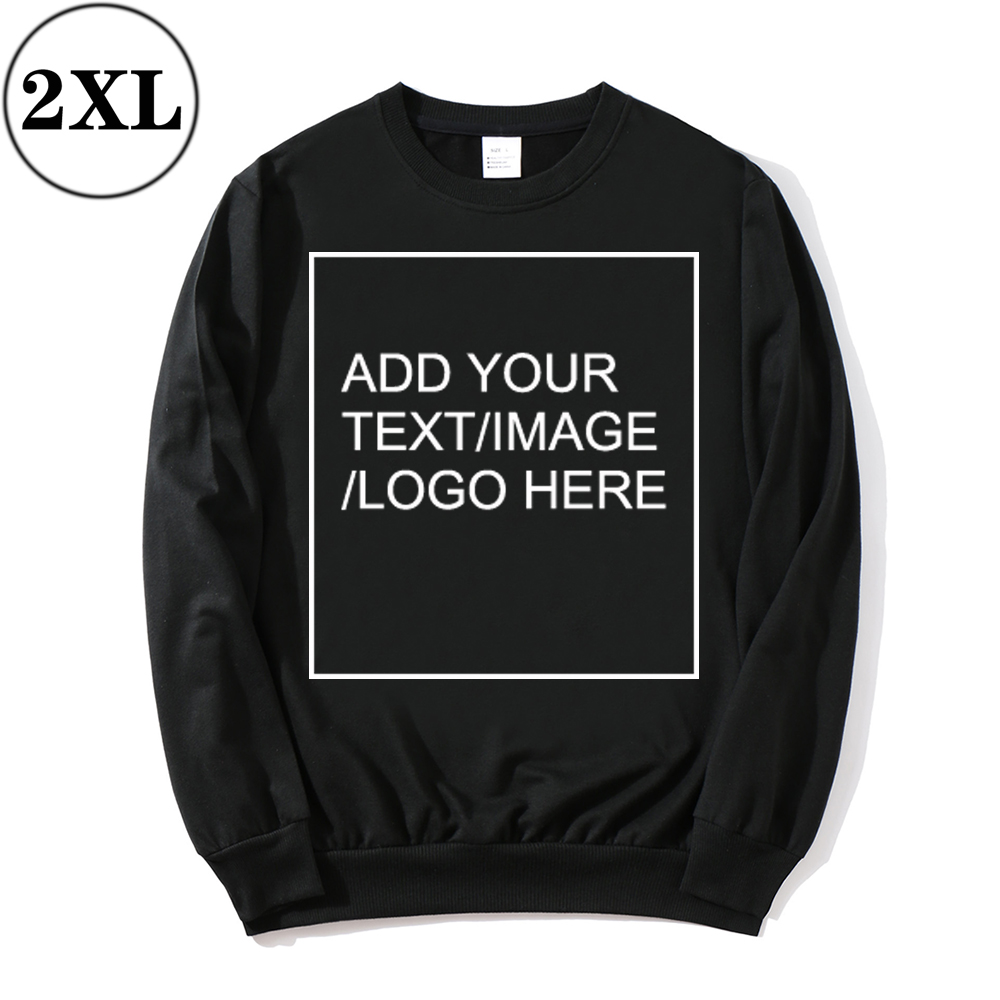 SIZE:2XL 230G Personalized custom round neck sweatshirt