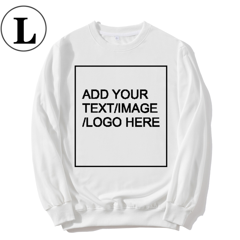 SIZE:L 230G Personalized custom round neck sweatshirt