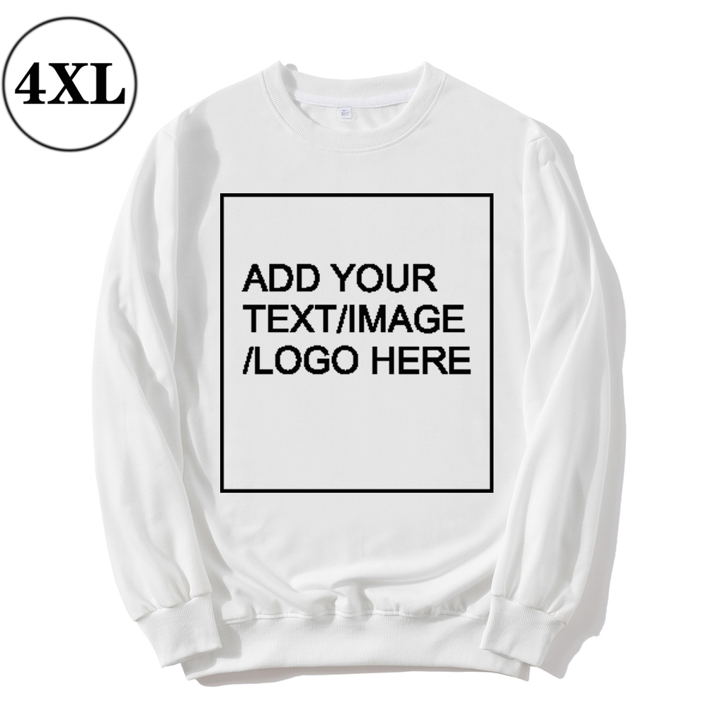 SIZE:4XL 230G Personalized custom round neck sweatshirt