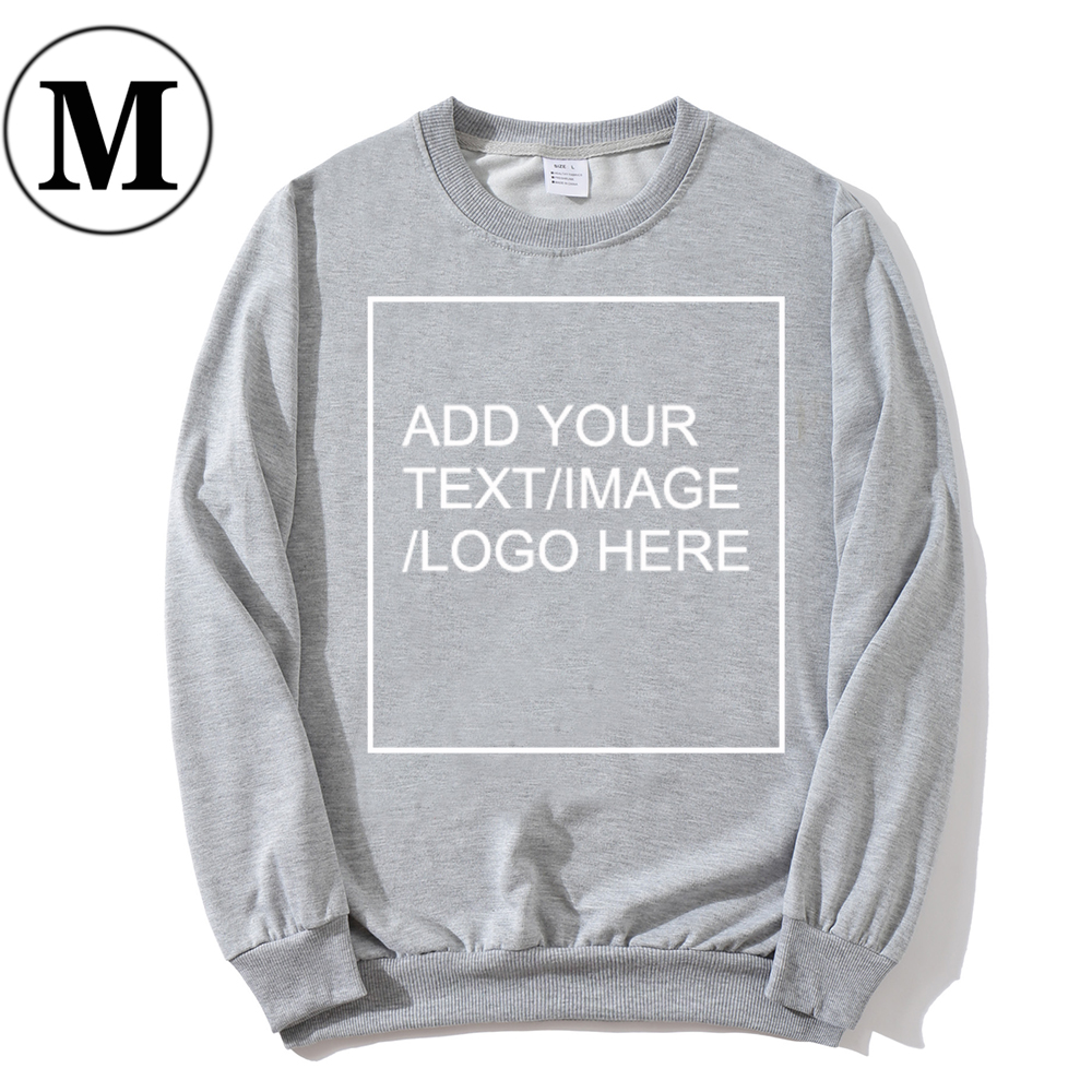 SIZE:M 230G Personalized custom round neck sweatshirt