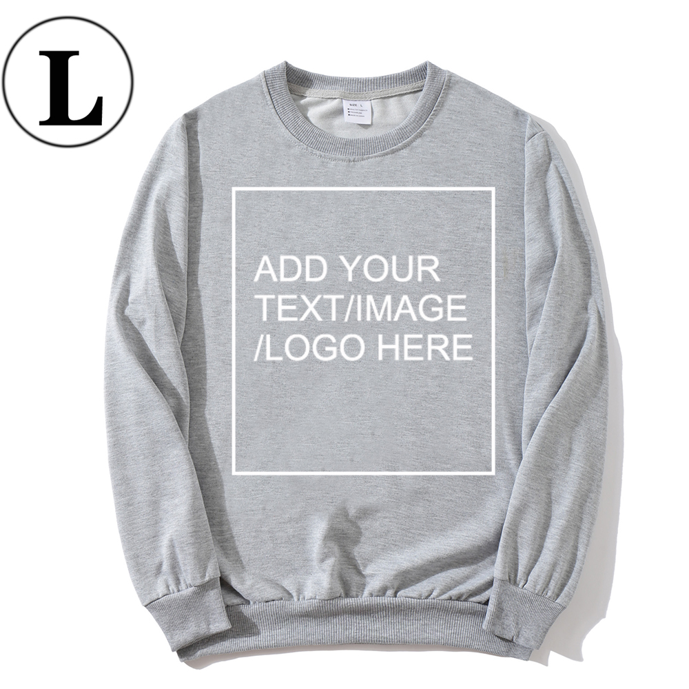 SIZE:L 230G Personalized custom round neck sweatshirt