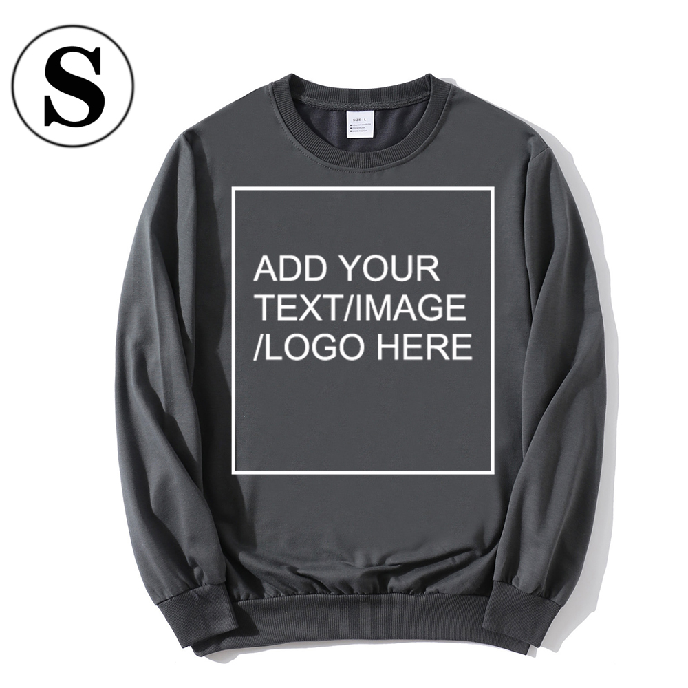SIZE:S 230G Personalized custom round neck sweatshirt