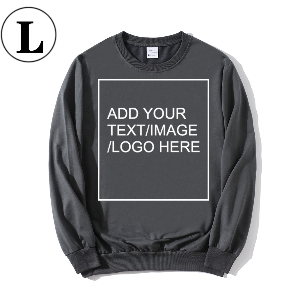 SIZE:L 230G Personalized custom round neck sweatshirt