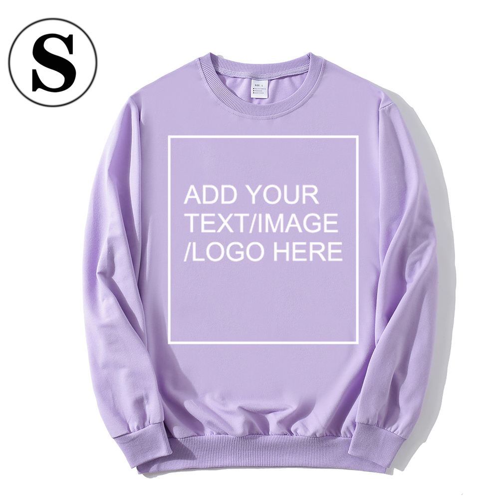 SIZE:S 230G Personalized custom round neck sweatshirt