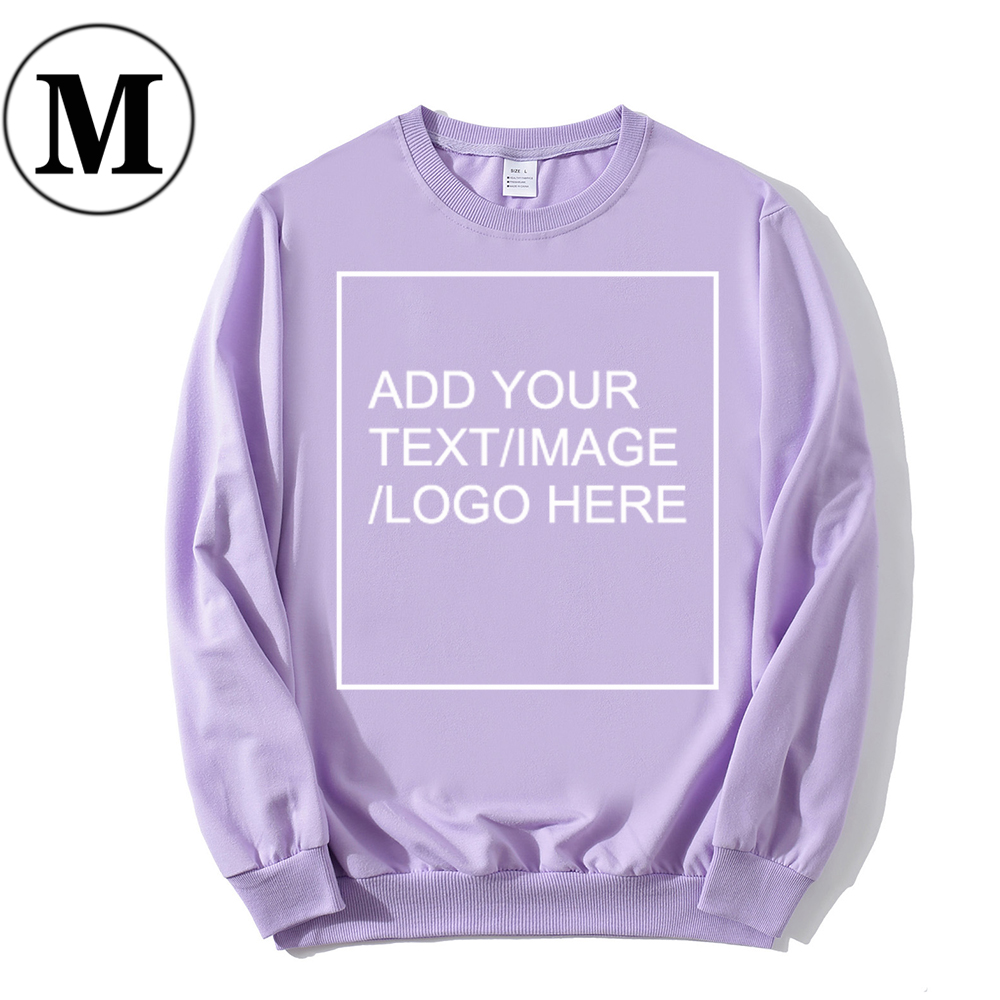 SIZE:M 230G Personalized custom round neck sweatshirt