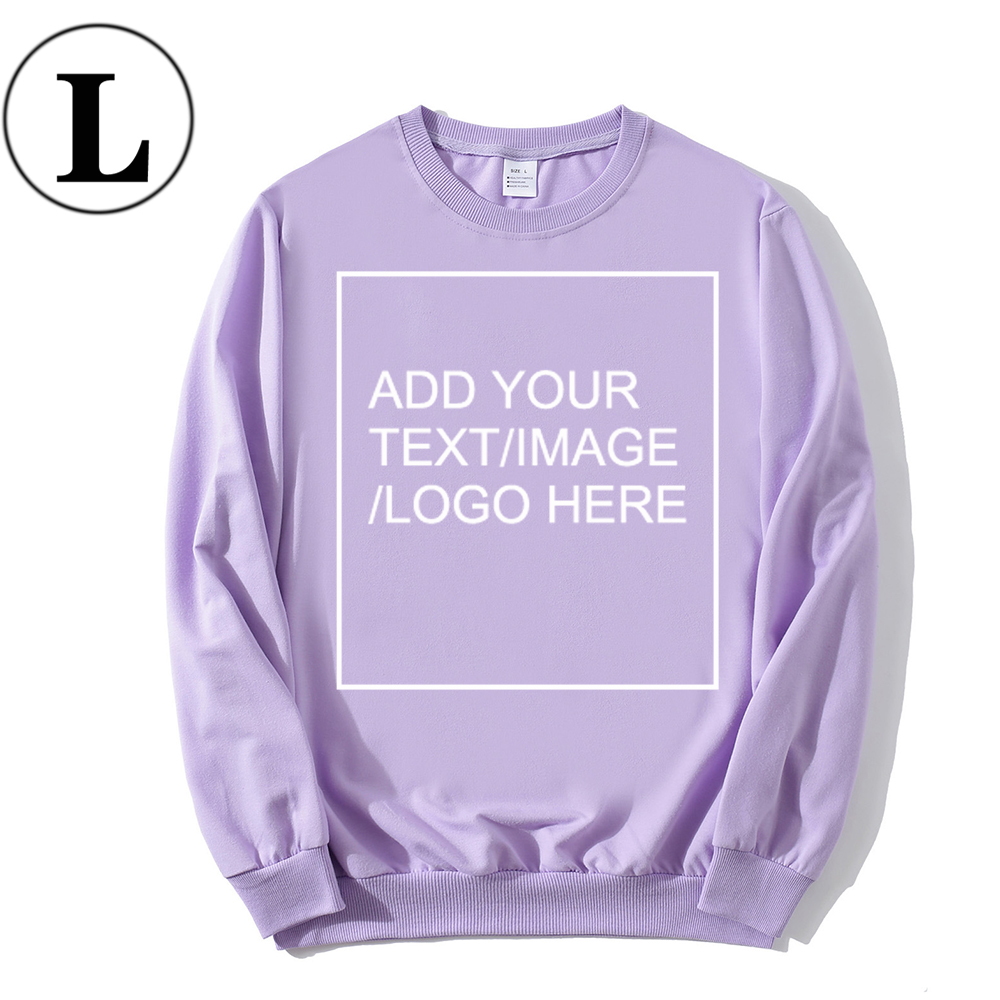 SIZE:L 230G Personalized custom round neck sweatshirt