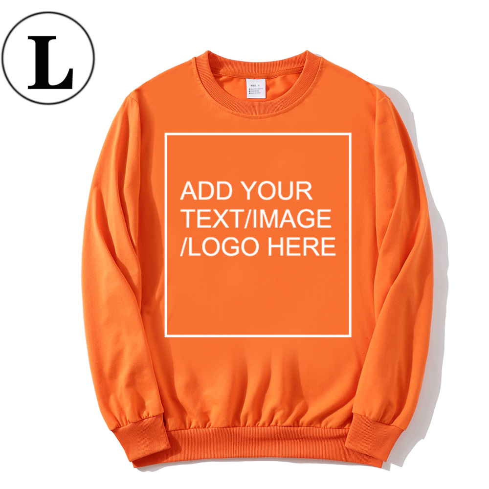 SIZE:L 230G Personalized custom round neck sweatshirt