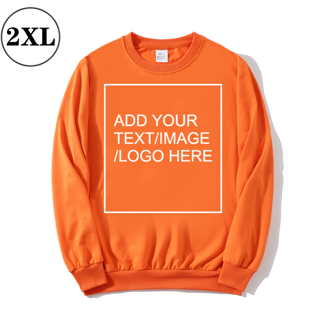 SIZE:2XL 230G Personalized custom round neck sweatshirt