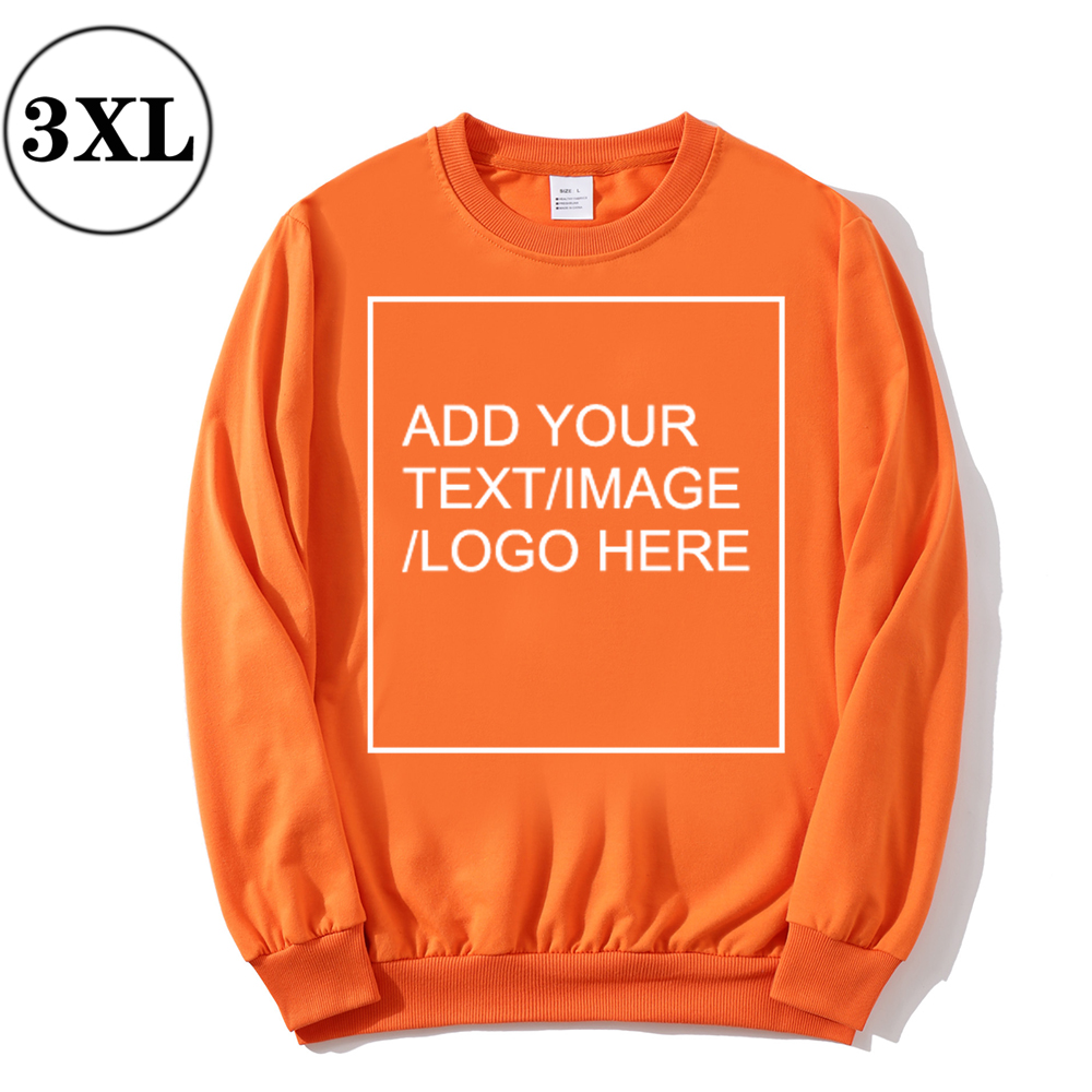 SIZE:3XL 230G Personalized custom round neck sweatshirt