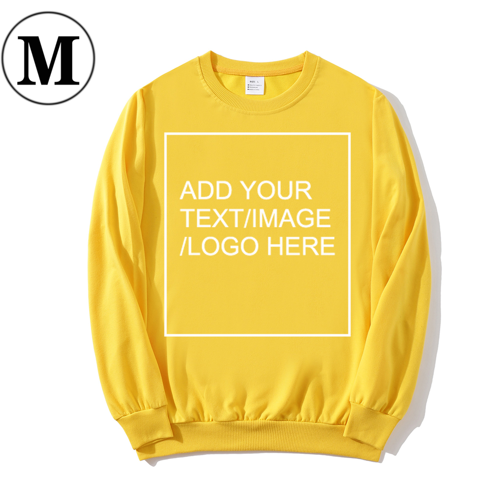 SIZE:M 230G Personalized custom round neck sweatshirt