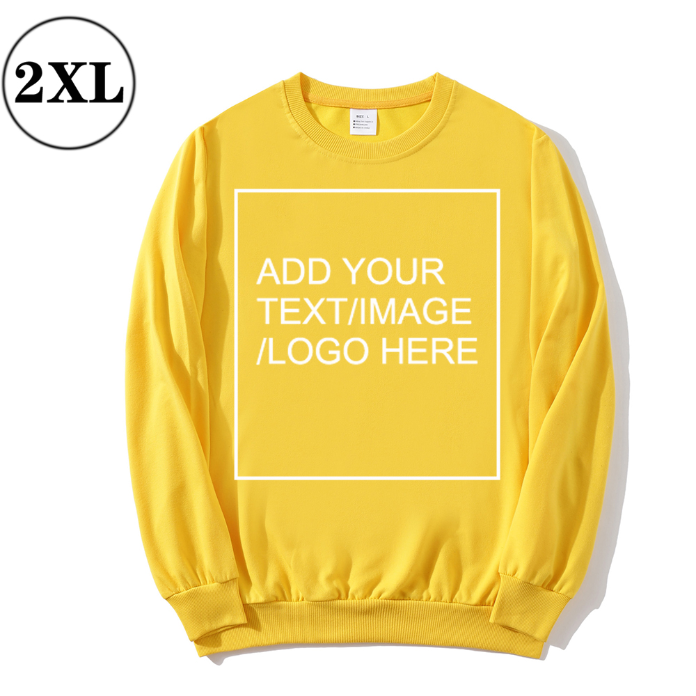 SIZE:2XL 230G Personalized custom round neck sweatshirt