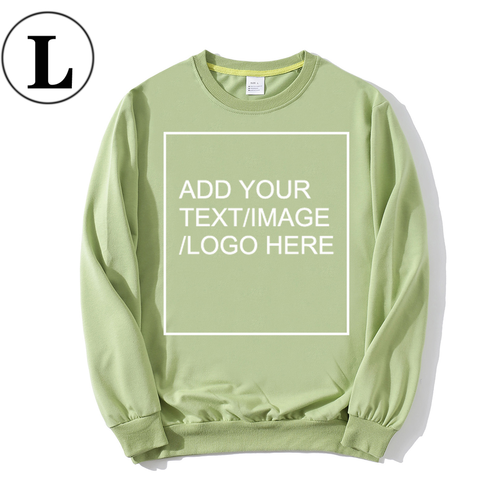 SIZE:L 230G Personalized custom round neck sweatshirt