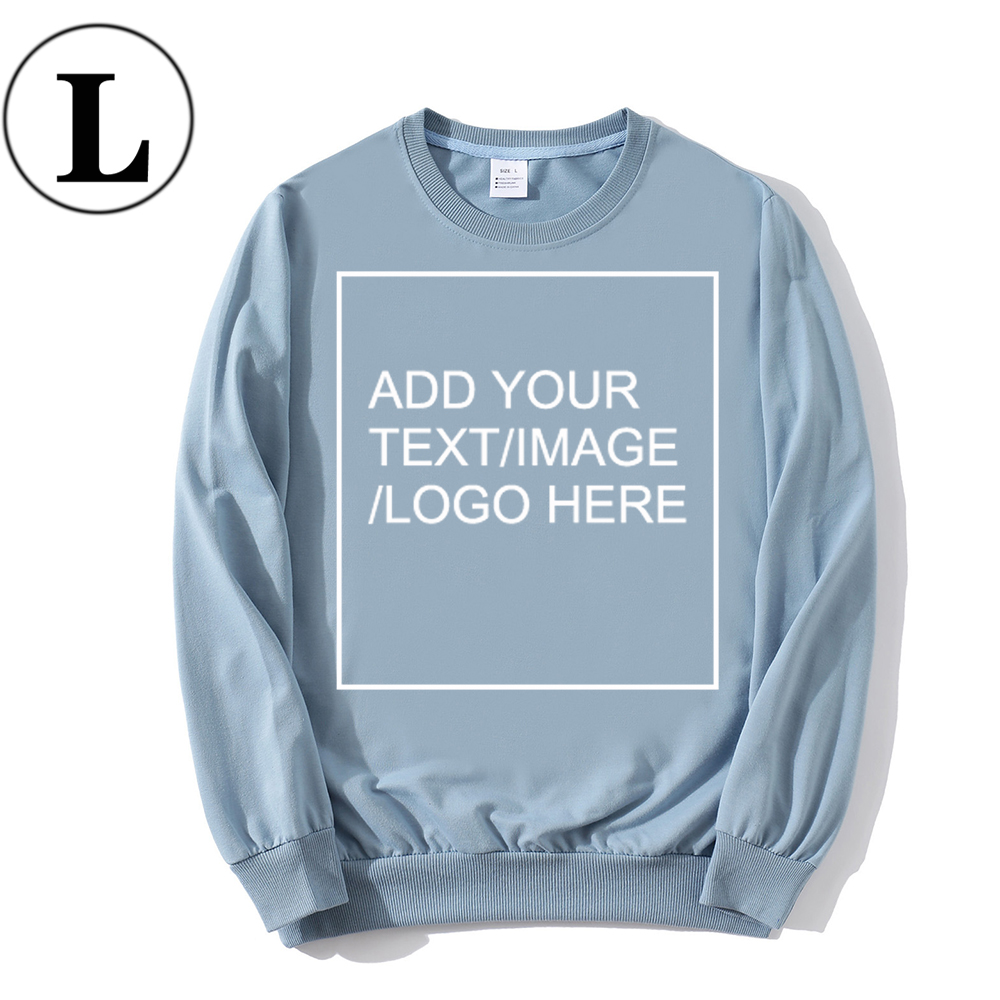 SIZE:L 230G Personalized custom round neck sweatshirt