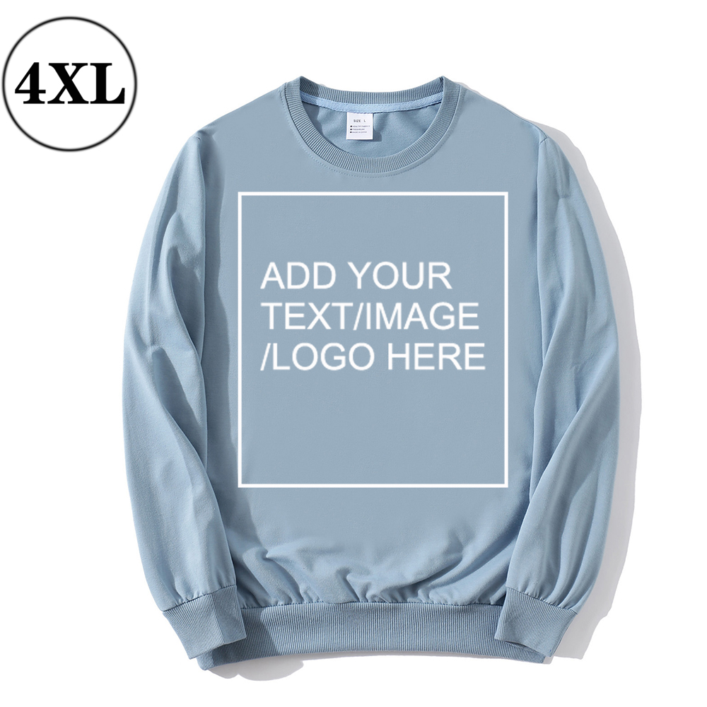 SIZE:4XL 230G Personalized custom round neck sweatshirt