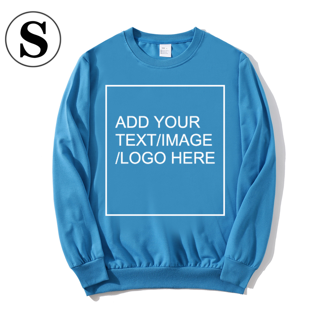 SIZE:S 230G Personalized custom round neck sweatshirt