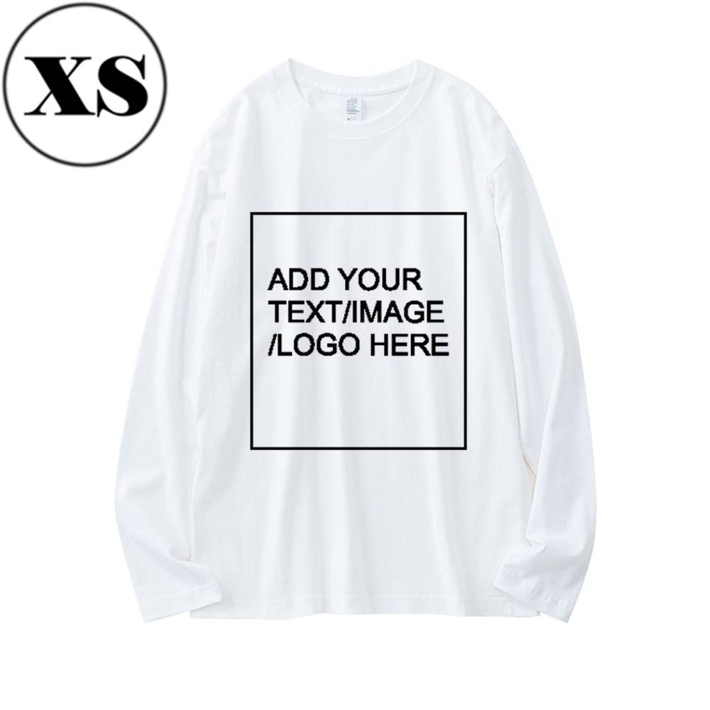 SIZE:SX 250G Personalized custom pure cotton long sleeve shirt