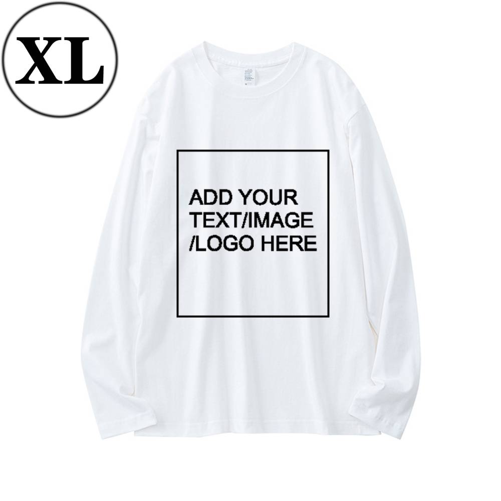 SIZE:SX 250G Personalized custom pure cotton long sleeve shirt