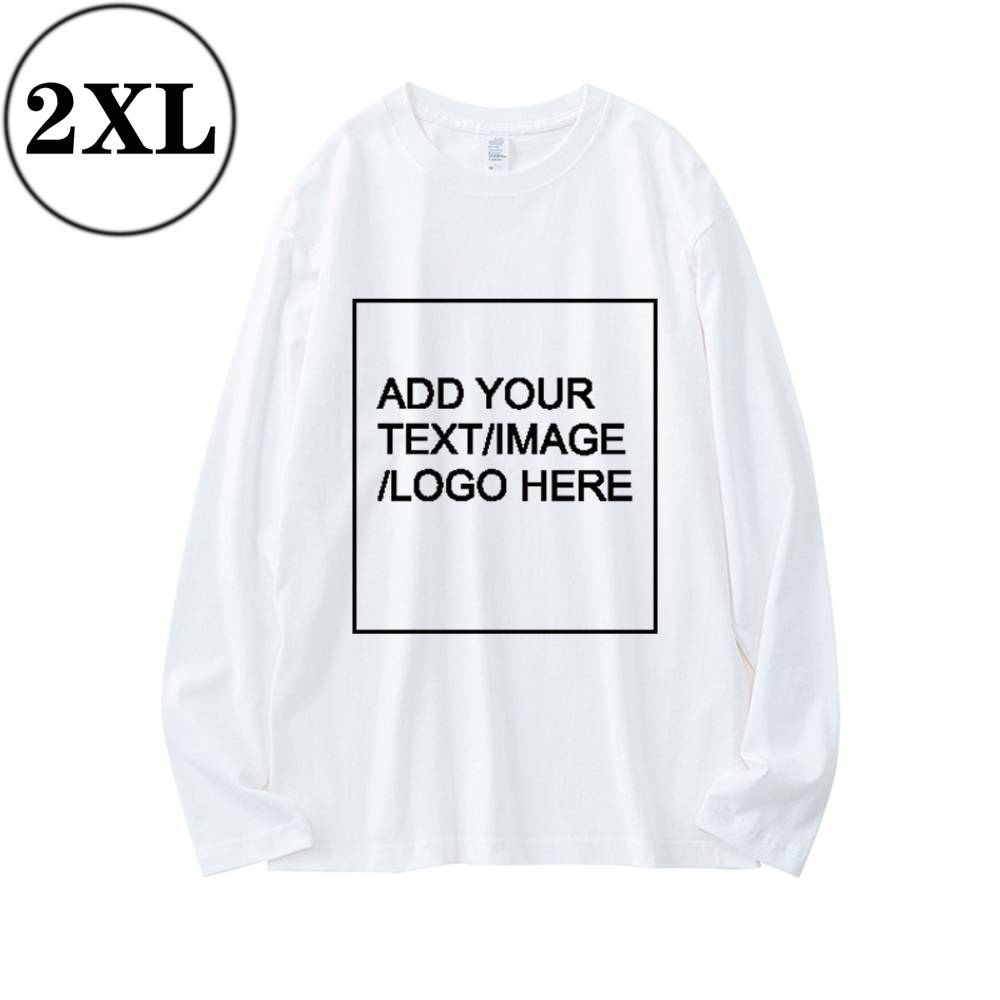 SIZE:SX 250G Personalized custom pure cotton long sleeve shirt