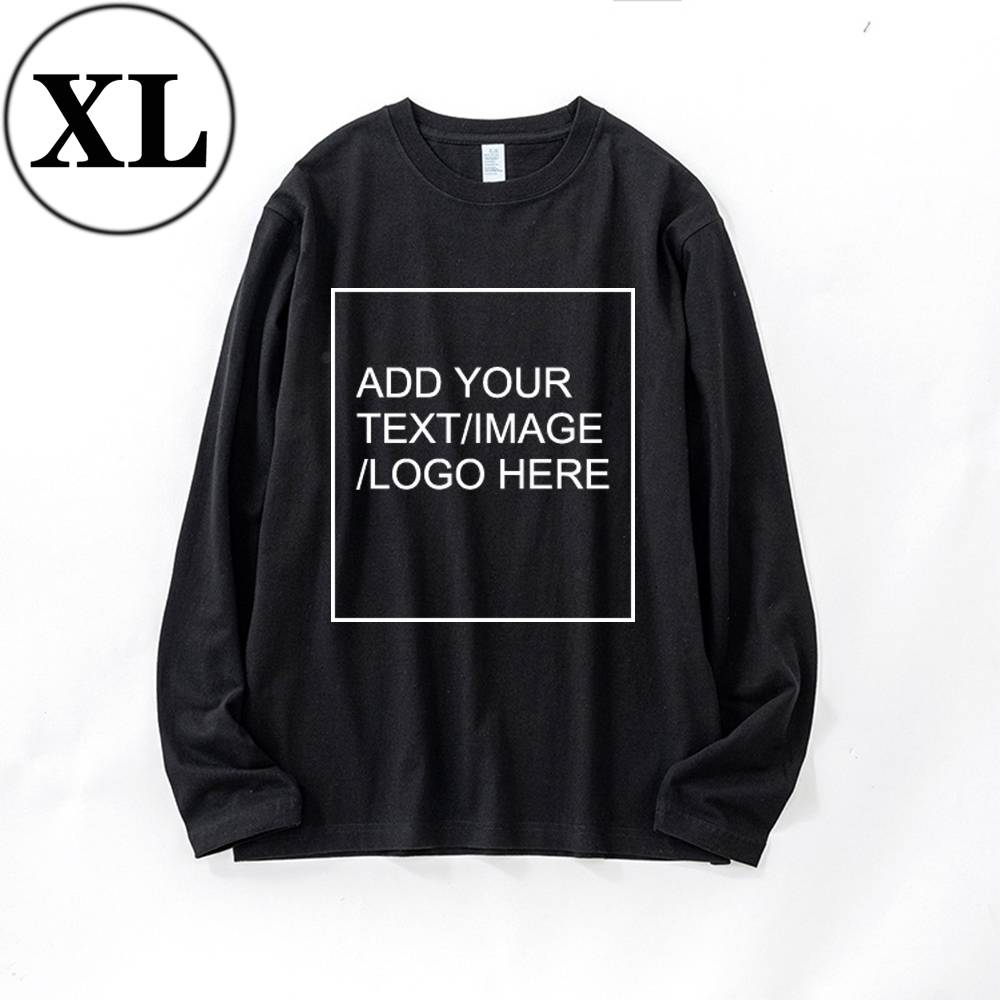 SIZE:SX 250G Personalized custom pure cotton long sleeve shirt