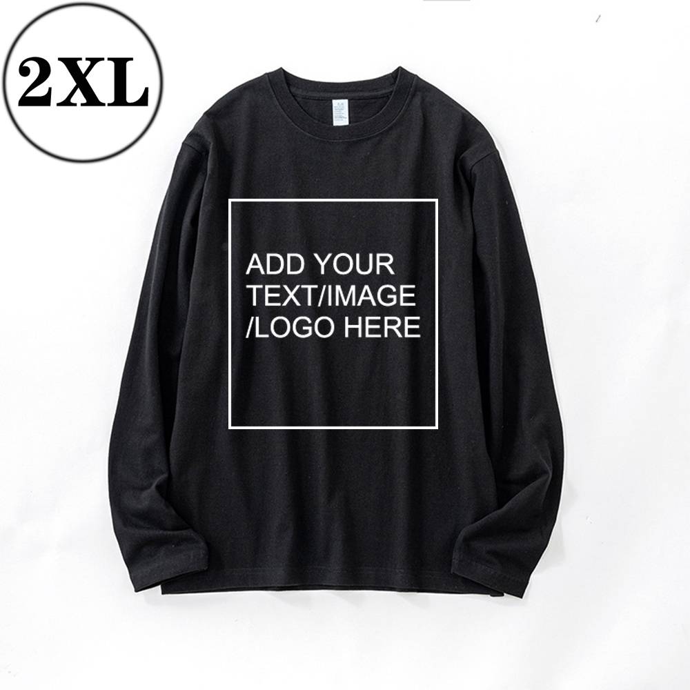 SIZE:SX 250G Personalized custom pure cotton long sleeve shirt