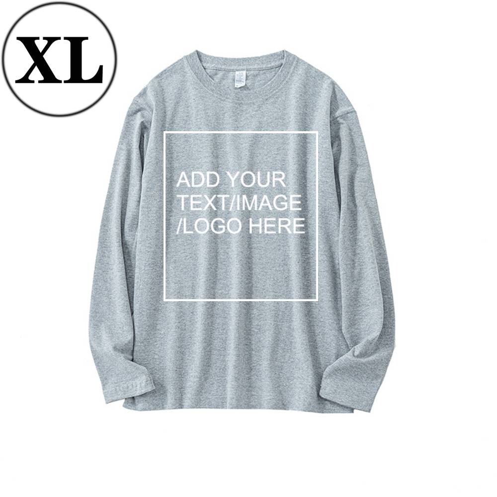 SIZE:SX 250G Personalized custom pure cotton long sleeve shirt