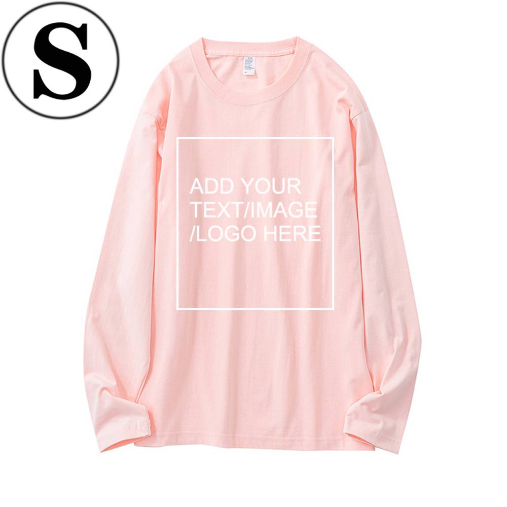 SIZE:SX 250G Personalized custom pure cotton long sleeve shirt