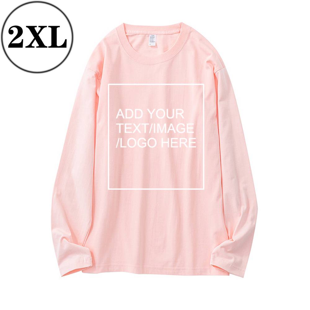 SIZE:SX 250G Personalized custom pure cotton long sleeve shirt