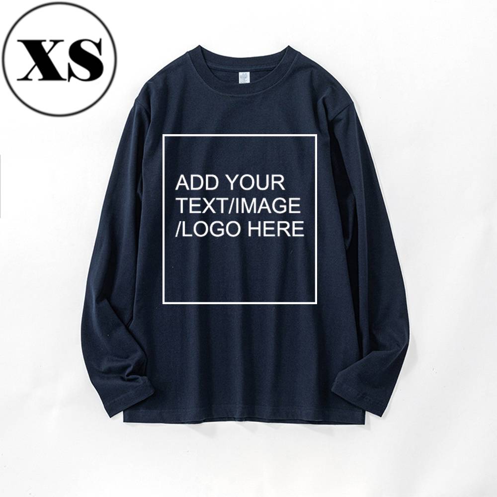 SIZE:SX 250G Personalized custom pure cotton long sleeve shirt