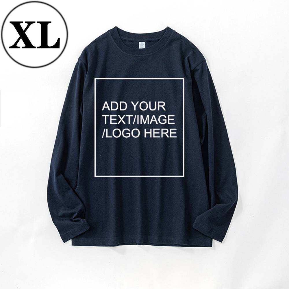 SIZE:SX 250G Personalized custom pure cotton long sleeve shirt